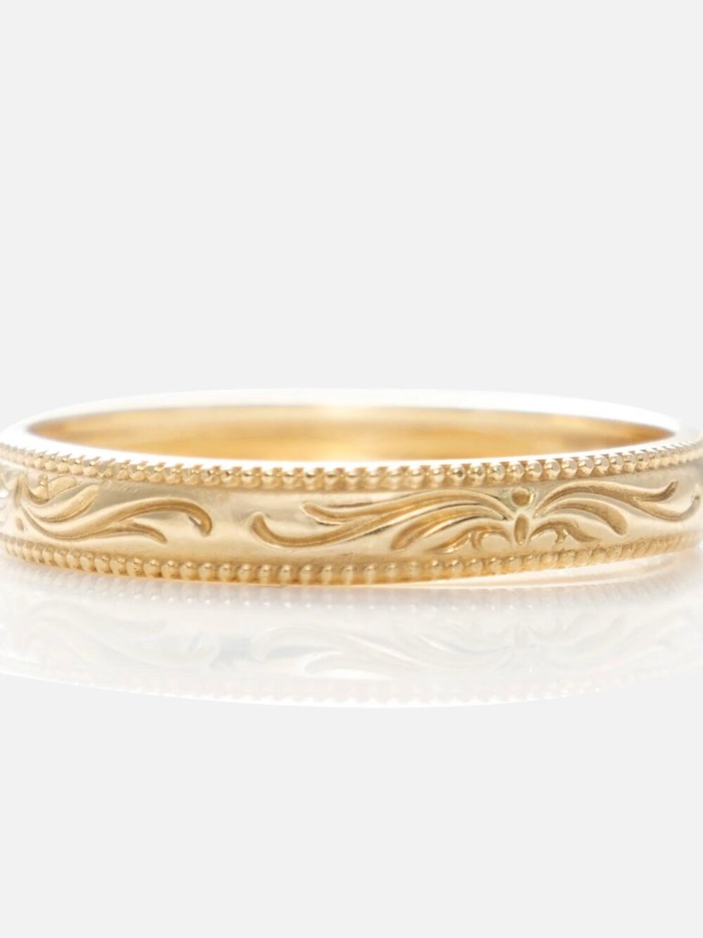 Solid Gold Filigree Ring - Local Eclectic - Size 5 - Brand New/Never Worn